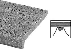 Image of Product. Front orientation. Contains MultipleImages. Stair Nosing. Stair Nosing for Wet Concrete, Style B.