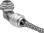 Image of Product. Front orientation. Cord Grips. Sure-Grip Aluminum Cord Grips, 90° Elbow.