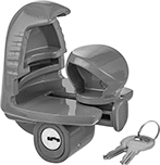 Image of Product. Back orientation. Hitch-Ball Coupler Locks. Style B.