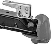 Image of ProductInUse. Front orientation. Hitch-Ball Coupler Locks. Style B.