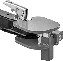 Image of ProductInUse. Front orientation. Hitch-Ball Coupler Locks. Style C.