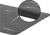 Image of Product. Front orientation. Contains Inset. Floor Mats. Wear-Resistant Antifatigue Floor Mats, Style G.