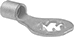 Image of Product. Noninsulated. Front orientation. Terminals, Ferrules, and Lugs. Vibration-Resistant Internal-Tooth Ring Terminals, Noninsulated.