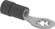 Image of Product. Insulated. Front orientation. Terminals, Ferrules, and Lugs. Vibration-Resistant Internal-Tooth Ring Terminals.