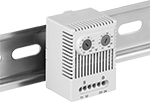 Image of Product. Adjustable Thermostat with Two Actuation Points. Front orientation. Thermostats. Enclosure Thermostats for Multiple Devices, 2 Actuation Points, Adjustable Actuation Point.