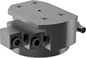 Image of Product. Front orientation. Robot Tool Changers. Robot Tool Changers with Electric and Air Pass-Throughs, Robot-Tool Mounts, For ISO Mounting Patterns.