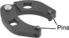 Image of Attribute. Front orientation. Contains Annotated. Spanner Wrenches. Square Drive Dual-Size Adjustable Pin Spanner Wrenches for Holes on the Face.