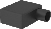 Image of Product. Front orientation. Terminal Covers. Battery Terminal Covers, For Left 90° Elbow Clamps.