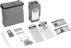 Image of Product. Front orientation. Lockouts. Forklift Lockout Sets with Padlock.