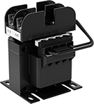Image of Product. Front orientation. Transformers. High-Inrush Panel-Mount Transformers, Single Phase—Screw-Terminal Input and Output Connection with Fuse Block.