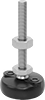 Stay-Put Swivel Leveling Mounts with Threaded Stud