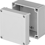 Image of Product. Front orientation. Electrical Enclosures. Watertight Enclosures, Lift-Off Cover.