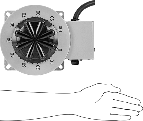 Image of Product. Top orientation. Contains SizingReference. Variable-Voltage Transformer, Bench-Top, 120V AC to 0-140V AC, 3080VA Output.