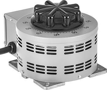Image of Product. Back orientation. Variable-Voltage Transformer, Bench-Top, 120V AC to 0-140V AC, 3080VA Output.