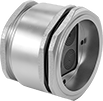 Image of Product. For 4 Cords. Front orientation. For 4 Total Cords. Round Wet-Location Multi-Diameter Cable Entry Panels.