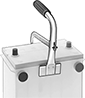 Image of ProductInUse. Front orientation. Battery Carriers. Handheld Battery Carriers, Style C.