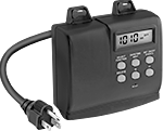 Image of Product. Front orientation. Timer Switches. Outdoor Time and Day Activated Switches, 7-Day Timing Cycle.
