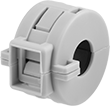 Image of Product. Front orientation. EMI/RFI Suppressing Clips. Style F.