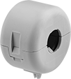 Image of Product. Front orientation. EMI/RFI Suppressing Clips. Style D.