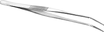 Image of Product. Front orientation. Tweezers. Long-Reach Tweezers, Bent Round Tips.