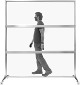 Image of ProductInUse. Front orientation. Partition Panels. Rolling Partition Panels, Fixed Panel.