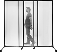 Image of ProductInUse. Front orientation. Partition Panels. Rolling Partition Panels, Sliding Panel.