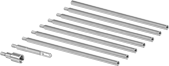 Image of Product. Straight Handle. Front orientation. Wire Brush Handle and Extension Kits. Wire Brush Handle and Extension Kits for Threaded-Shank Tube Brushes, One Straight Handle.