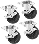 Image of Product. Front orientation. Casters.