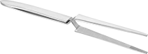 Image of Specification. 6 1/2" Lg. with Standard Square Tips. Front orientation. ZoomedIn view. Tweezers. Squeeze-to-Open Tweezers Sets.