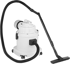 Image of Product. Front orientation. Vacuum Cleaners. Extra-Fine-Filtration Clean Room Vacuum Cleaners for Dry Pickup, Plastic Tank.