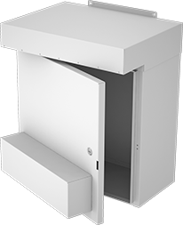 Image of Product. Front orientation. Electrical Enclosures. Temperature-Control Weather-Resistant Enclosures.