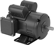 Image of Product. Motor with Open Enclosure. Front orientation. Electric Motors. Base-Mount AC Motors.