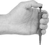 Image of ProductInUse. Front orientation. Pipettors. Micropipettes.