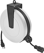 Image of Product. Front orientation. Extension Cord Reels. Automatic-Wind Extension Cord Reels , Socket, 1 Outlet.
