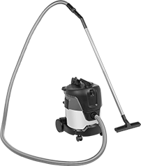 Image of Product. Front orientation. Vacuum Cleaners. Plug-In Wet/Dry Vacuum Cleaners with Stainless Steel Tank.