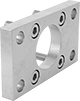 Image of Product. Front or Rear Flange Actuator Connection. Front orientation. Air Cylinder Mounts. Corrosion-Resistant ISO Tie Rod Air Cylinders, Front-Flange Actuator Connection, Rear-Flange Actuator Connection.