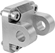 Image of Product. Front orientation. Air Cylinder Mounts. Corrosion-Resistant ISO Tie Rod Air Cylinders, Clevis-Bracket Actuator Connection.