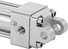 Image of Product. Front orientation. Air Cylinder Mounts. ISO Tie Rod Air Cylinder Mounts, Clevis Brackets.