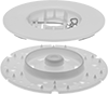 Pad Centering Attachments for Swing-Style Buffer/Scrubbers
