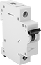 Image of Product. Front orientation. Circuit Breakers. DIN-Rail Mount Equipment Circuit Breakers, 1 Pole—Toggle-Switch Style.