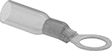 Image of Product. Front orientation. Terminals, Ferrules, and Lugs. Heat-Shrink Ring Terminals.