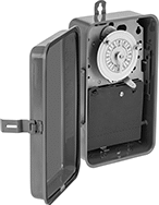 Image of Product. Front orientation. Timer Switches. Outdoor High-Current Time and Day Activated Switches.