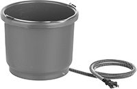 Image of Product. Front orientation. Pails. Heated Plastic Pails, Style A.
