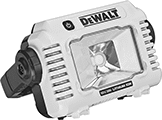 Image of Product. Front orientation. Portable Work Lights. Cordless Freestanding Portable Floodlights for DeWalt Rechargeable Batteries, Style A.