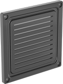 Image of Product. Front orientation. Breather Vents. Wet Environment Breather Vents.