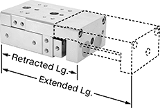 Image of Specification. Front orientation. Contains Annotated. Clean Room Table Air Slides.