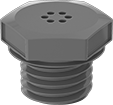 Image of Product. Front orientation. Breather Vents. Submersible Threaded Breather Vents, Metric, Nylon.