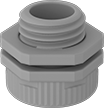 Image of Product. Front orientation. Breather Vents. Corrosion Resistant Washdown Threaded Breather Vents, Metric, ABS.