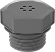 Image of Product. Front orientation. Breather Vents. Submersible Threaded Breather Vents, PG, Nylon.