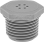 Image of Product. Front orientation. Breather Vents. Submersible Threaded Breather Vents, NPT, Nylon.